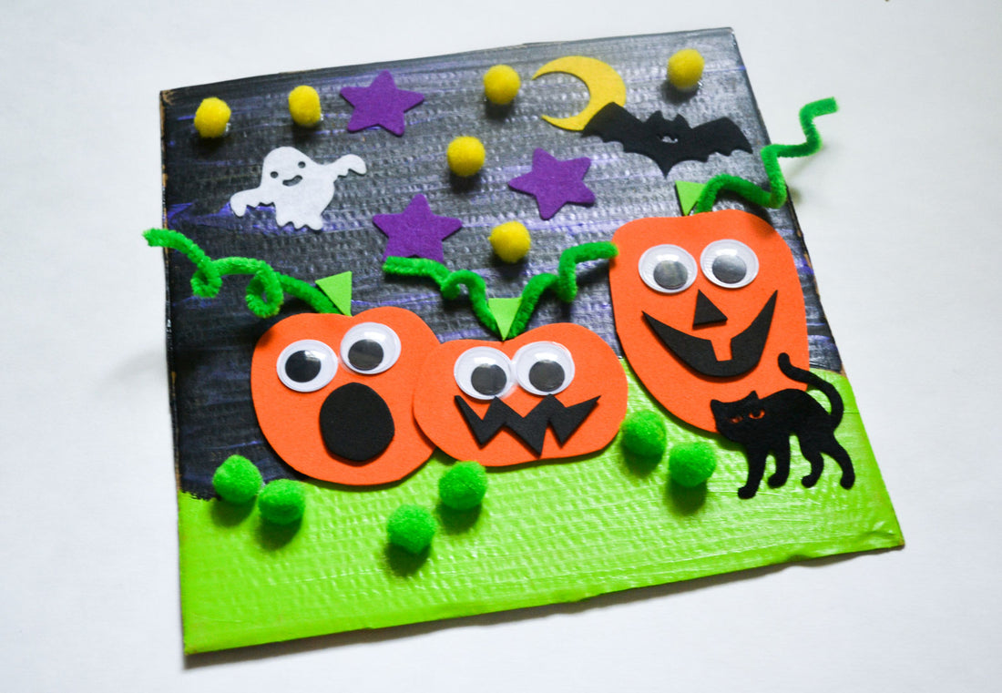 Mixed Media Pumpkin Patch Craft
